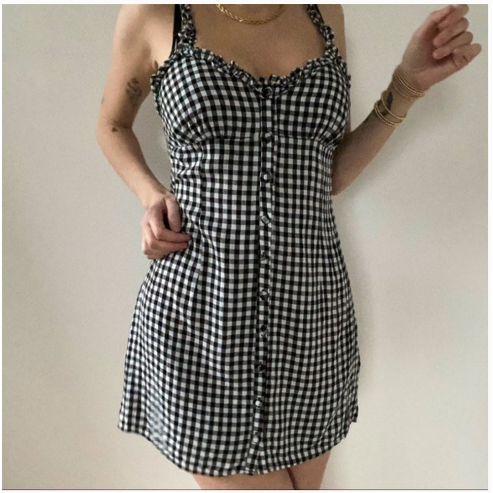Free people catching rays gingham dress